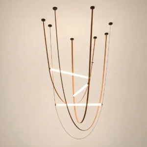 Architectural Linear Pendant Chandelier BP2027