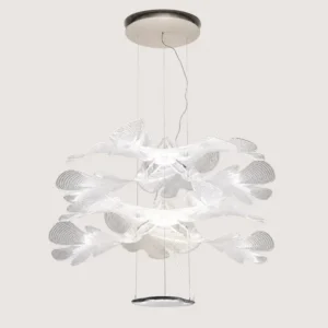 Sculptural Acrylic Leaf Chandelier BP2039