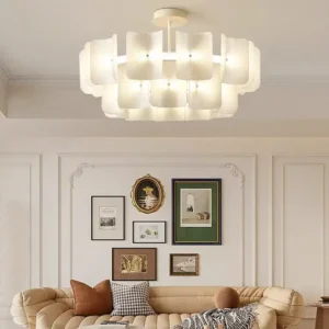 Modern Ribbed Acrylic Chandelier BP2014 5