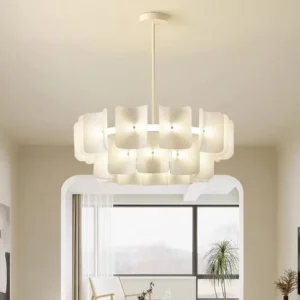 Modern Ribbed Acrylic Chandelier BP2014 2