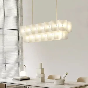 Modern Ribbed Acrylic Chandelier BP2014 3