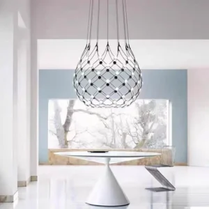 Sculptural Black Wire LED Chandelier BP2020 1
