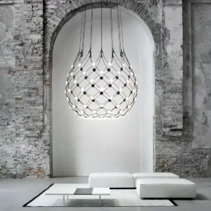 Sculptural Black Wire LED Chandelier BP2020 3