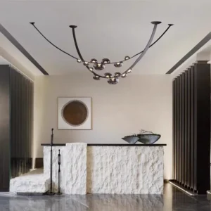 Sculptural Smoked Glass Chandelier BP2022 6