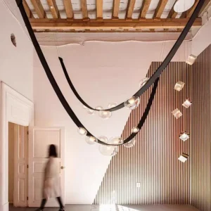 Sculptural Smoked Glass Chandelier BP2022 2