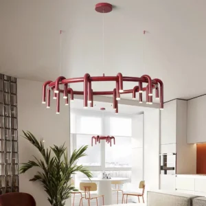 Modern Red Ring LED Chandelier BP2023 3