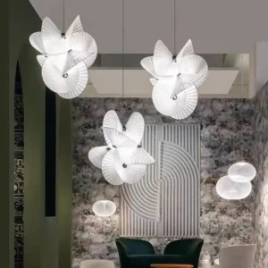 Modern Fabric Petal Chandelier BP2024 1