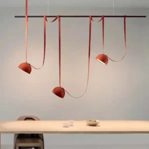 Modern Leather & Metal LED Chandelier BP2026 1
