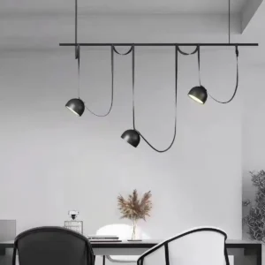 Modern Leather & Metal LED Chandelier BP2026 2