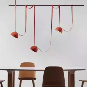Modern Leather & Metal LED Chandelier BP2026 5