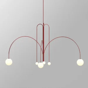 Sculptural Arc Globe Pendant Chandelier BP2032 1