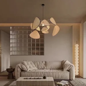 Organic Rattan Leaf Pendant Chandelier BP2034 1