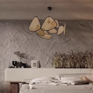 Organic Rattan Leaf Pendant Chandelier BP2034 5