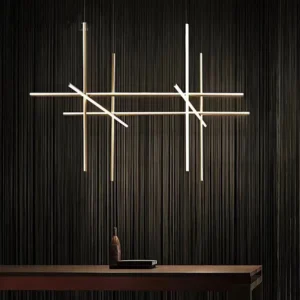 Geometric Linear LED Pendant Chandelier BP2035 2