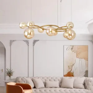 Modern Glass Globe Chandelier BP2040 3