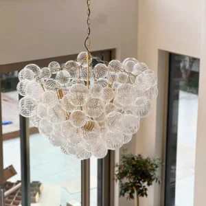 Modern Clear Glass Bubble Chandelier BP 2042 5