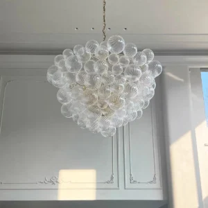 Modern Clear Glass Bubble Chandelier BP 2042 2