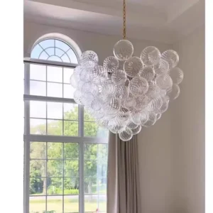 Modern Clear Glass Bubble Chandelier BP 2042 4