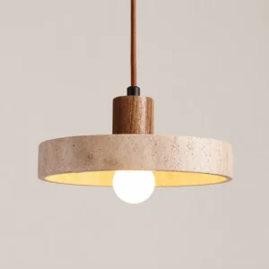 Wabi-Sabi Travertine Pendant Lamp P3013