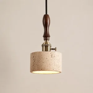 Mid-Century Travertine Pendant Light P3023