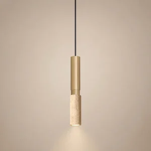 Nordic Travertine Cylinder Pendant Light P3036
