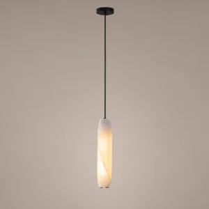 Modern Alabaster Oval Pendant Light PA005
