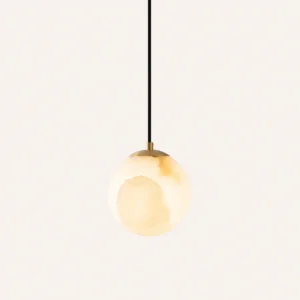 Modern Alabaster Globe Pendant Light PA016