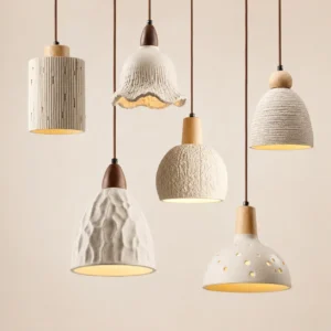 Wabi-Sabi Concrete Dome Pendant Light PC001