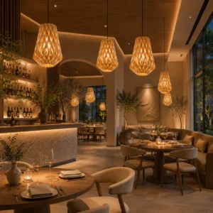 Aurora Wooden Pendant Light PD002 4