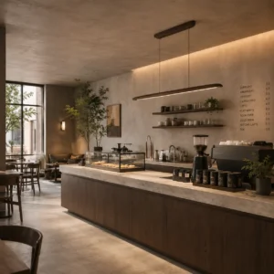 Nordic Solid Wood Linear Pendant Light PD003 3