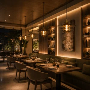 Modern Layered Smoked Glass Pendant Light PD004 3
