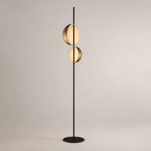 Modern Metal LED Floor Lamp with Slim Black Pole FL-A023
