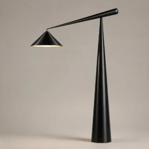Modern Counterbalance Floor Lamp Cone Shape Metal Lampshade FL-A079
