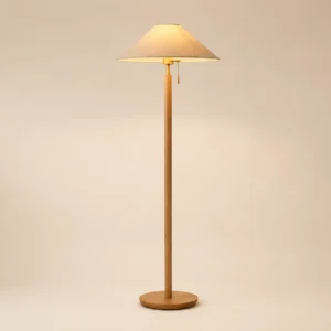 Minimalist Solid Wood Pole Standing Floor Lamp FL-B003