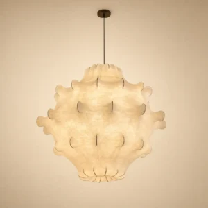 Modern Natural Silk Cloud Pendant Light P5008