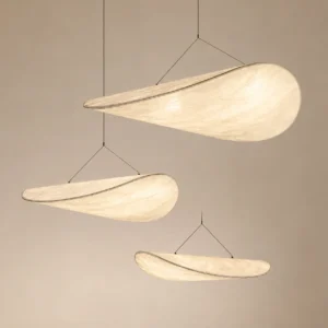 Minimalist Natural Silk Hanging Lamp P5012
