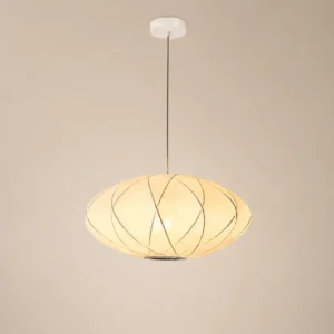 Decorative White Silk Pendant Lamp P5017