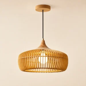 Organic Modern Wooden Pendant Light  PD001