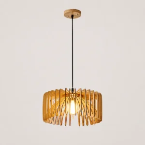 Geometric Wooden Pendant Light PD008