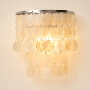 Modern Layered Capiz Shell Wall Light WA1005