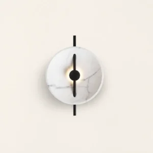 Modern Round White Resin LED Wall Lamp WA1040