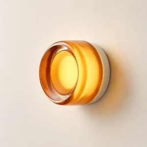 Minimalist Circular Glass LED Wall Lamp WA1050