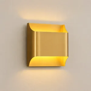 Minimalist Brass Up & Down Wall Lamp for Hotel WA1069