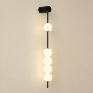 Modern Long Linear Frosted Glass Ball Wall Light WA1080