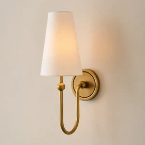 Antique Brass Linen Wall Sconce WA1100